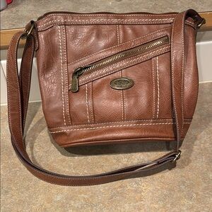 BOC Brown Leather Shoulder Bag